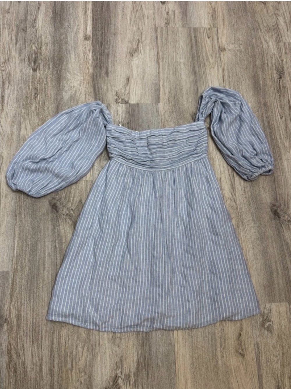 Abercrombie & Fitch Emerson Blue and White Striped Mini Dress XS